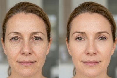 Před a po Neinvazivní blefaroplastika