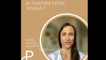 Operace očních víček - MUDr. Martina Fajkošová