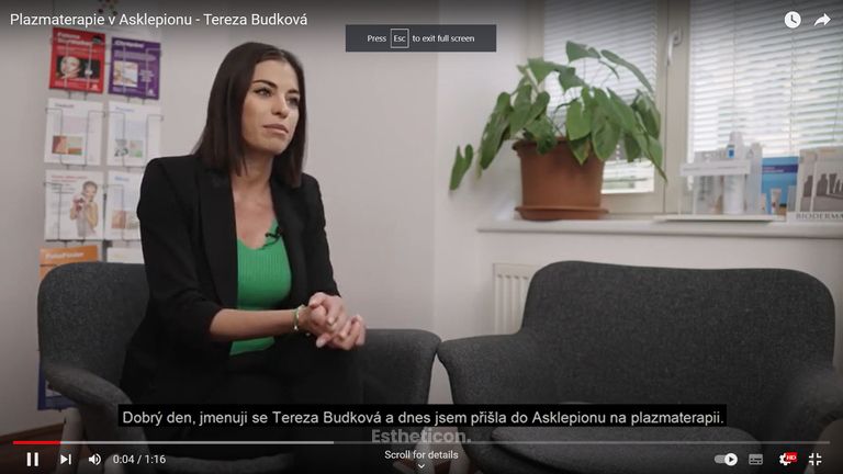 Plazmaterapie v Asklepionu - Tereza Budková