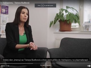 Plazmaterapie v Asklepionu - Tereza Budková