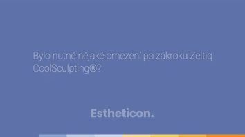 Zkušenost pacienta s kryolipolýzou Zeltiq Coolsculpting®